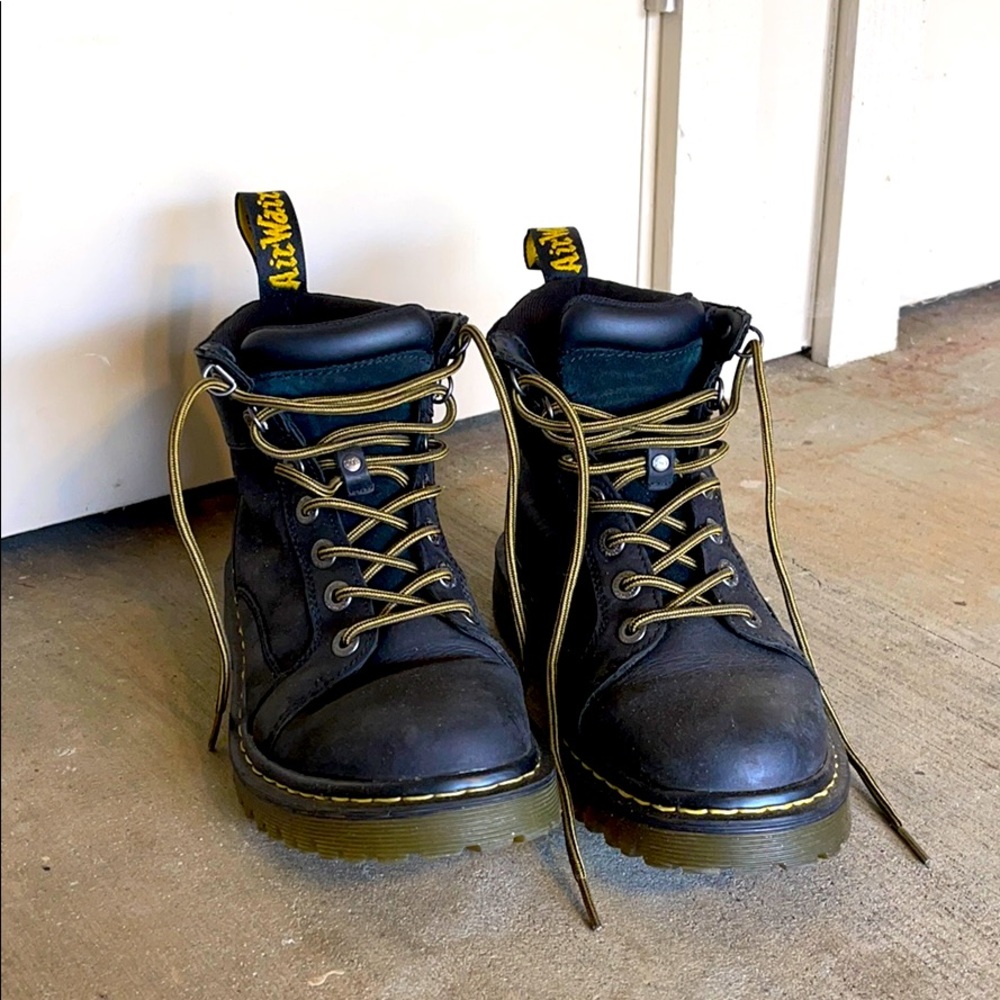 Black Dr. Martens Work Boots